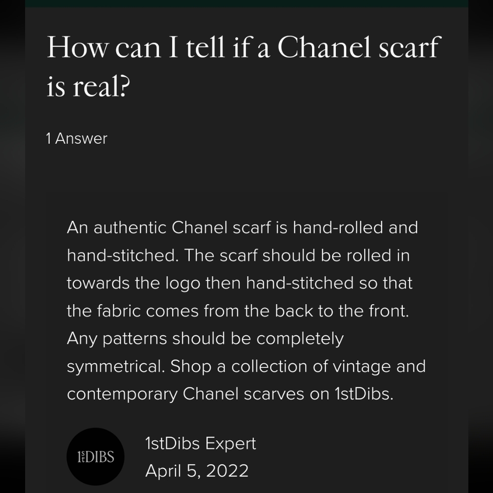 Authentic vs fake luxury scarves - Picture 4 of 7